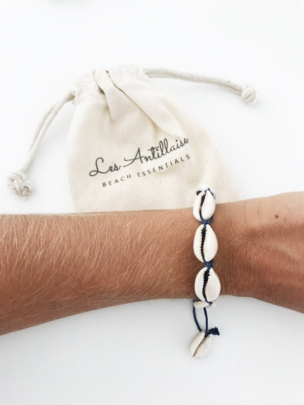 Bracelet coquillages | Seaside bleu