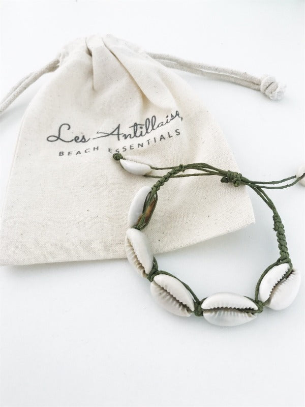 Bracelet coquillages | Seaside kaki
